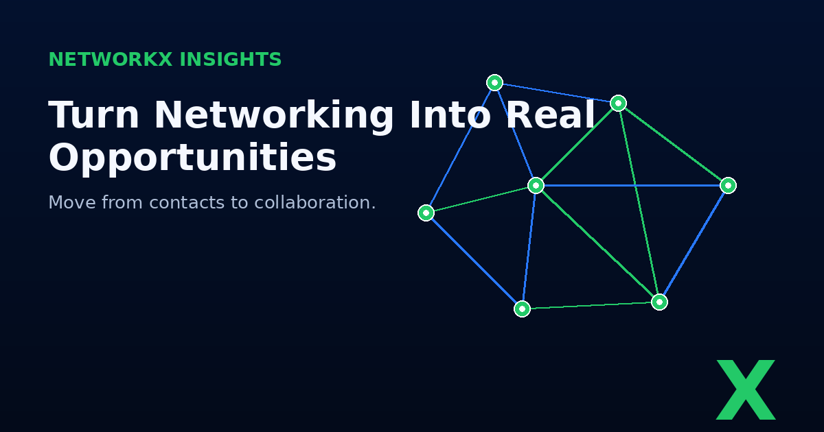 How to Turn Business Networking Into Real Opportunities cover illustration